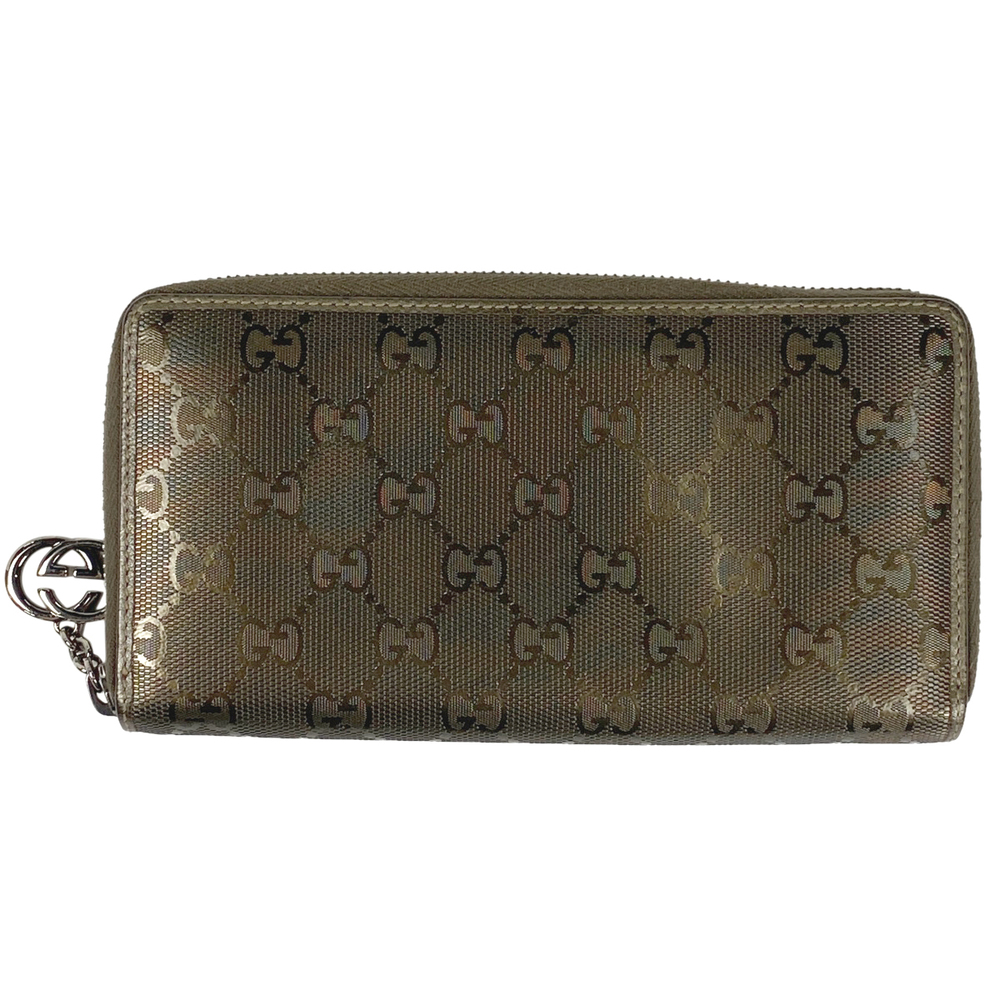 Gucci Gg Implement Long Wallet Round Zip White - image 1